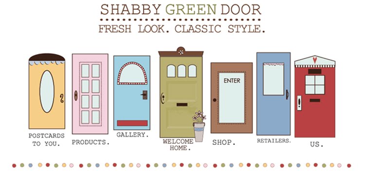 Shabby Green Door